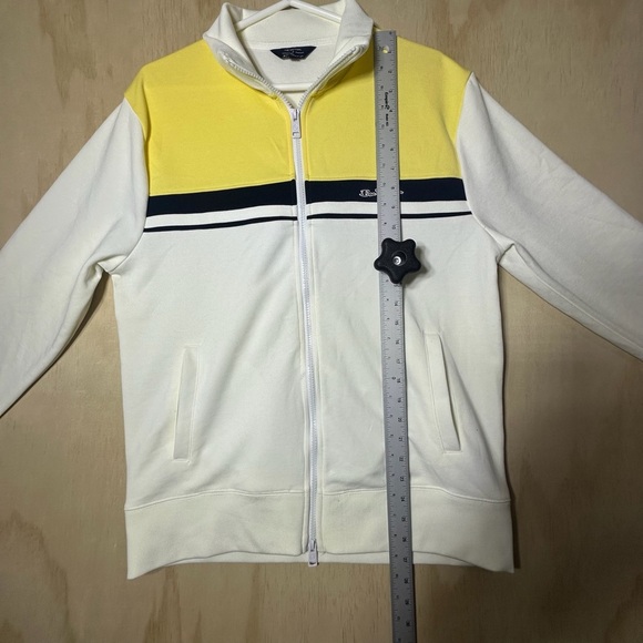 Ben Sherman Colorblock Tricot Track Jacket Snow White Medium Full Zipper - Picture 8 of 13